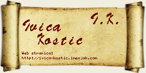 Ivica Kostić vizit kartica